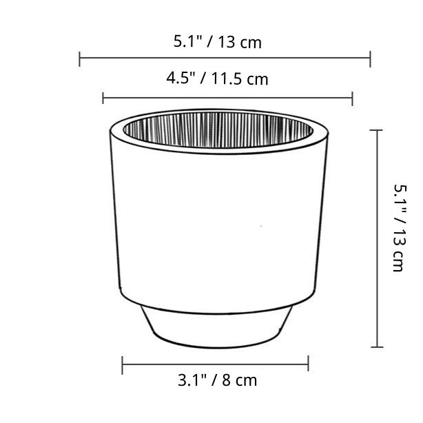 Cylinder Planter planter - Marrakech(random brown)Claywares