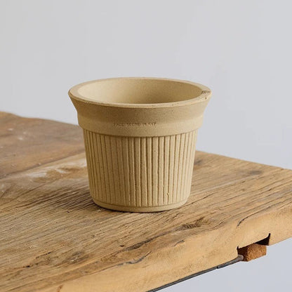 Brulee Cup planter -Elizabeth (white)Claywares