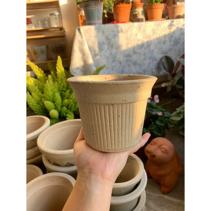 Brulee Cup planter -Elizabeth (white)Claywares