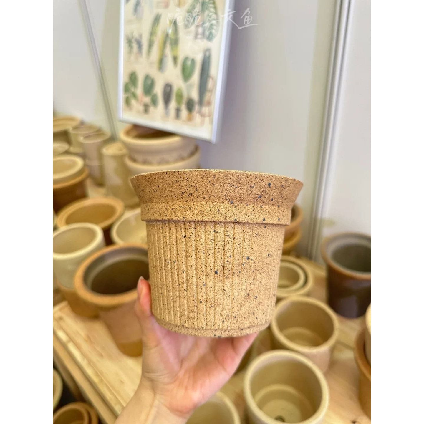 Brulee Cup planter -Marrakech (brown)Claywares