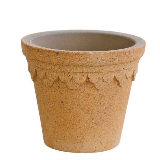 Clover planter - Marrakech(brown)Claywares