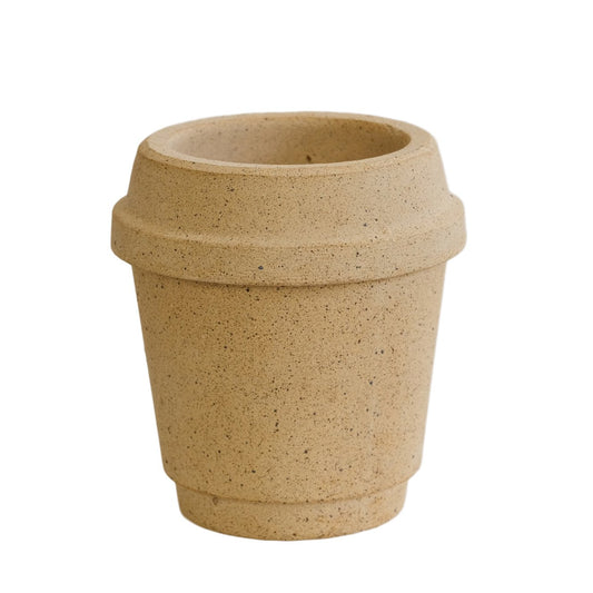 Coffee Cup planter - Marrakech(brown)Claywares