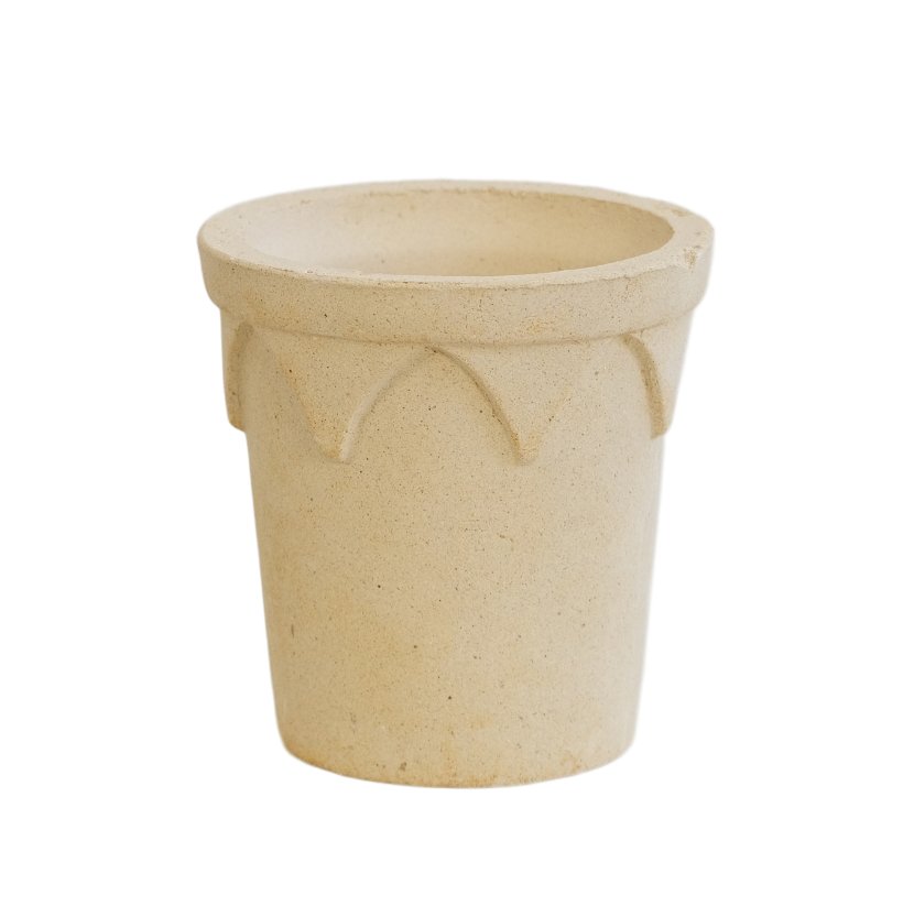 Crown Pot planter - Elizabeth(white)Claywares