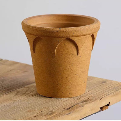 Crown Pot planter - Marrakech(random brown)Claywares